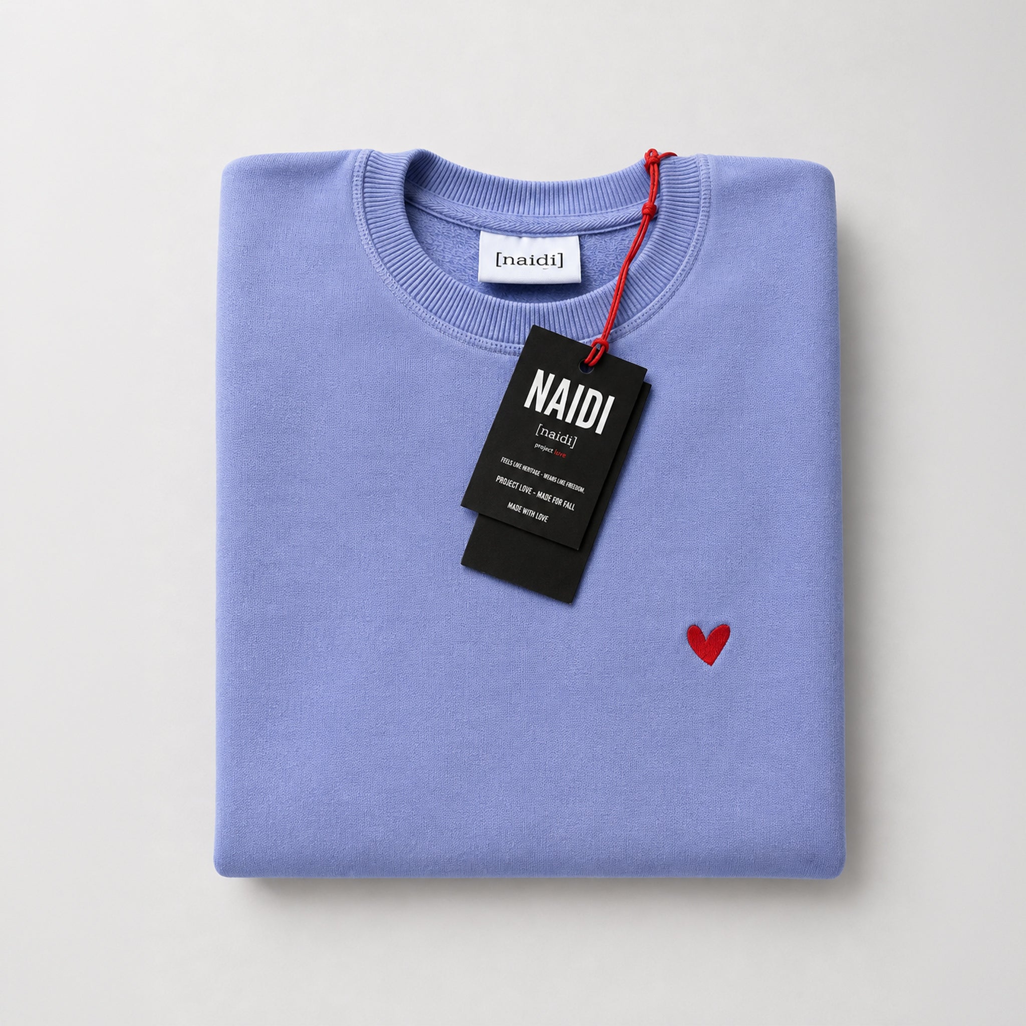 Stone Washed Sweatshirt mit Herz Logo (limitiert)