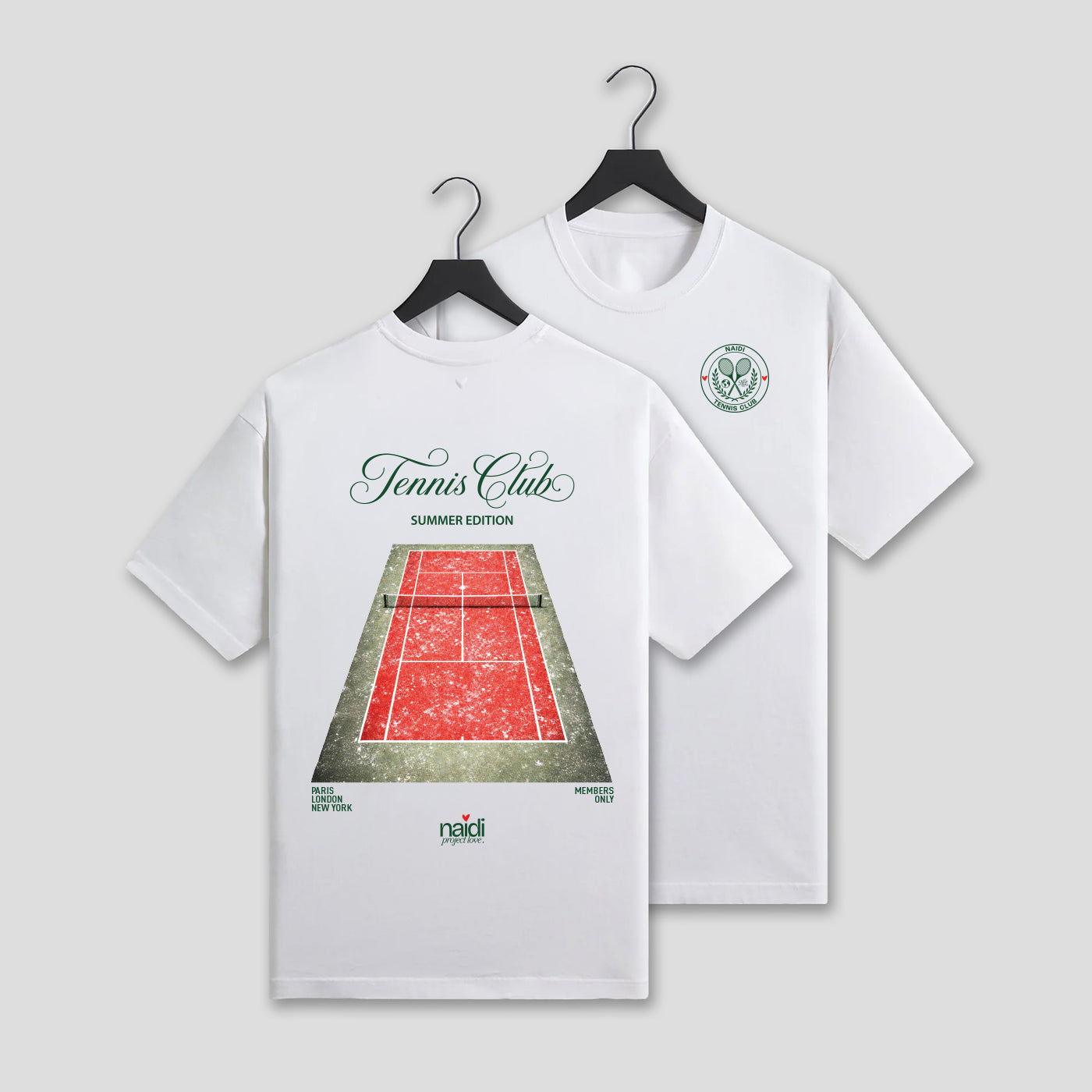 NAIDI Tennis Court Print Tee (limitiert)