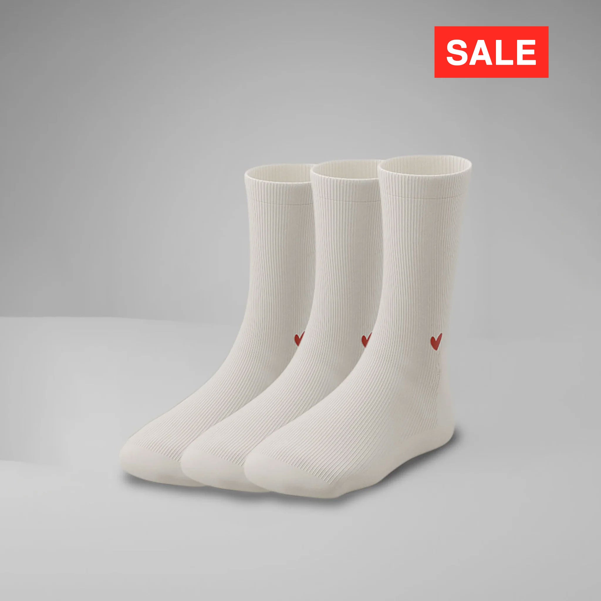 Gerippte Socken mit Logo Knöchel 3er Pack (1cm)