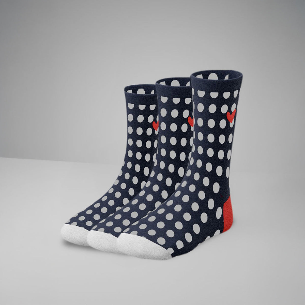 Socken aus Baumwolle mit Herz Logo (Multipack)