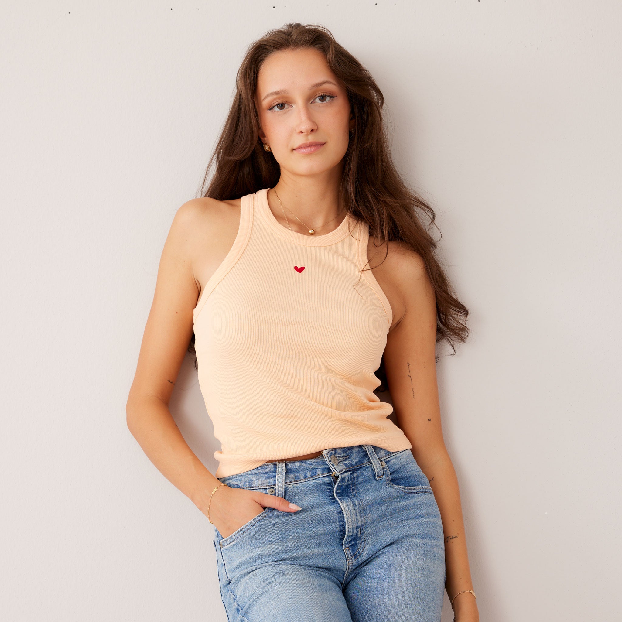 Ripp Top - Geripptes Tanktop - Closed Neck