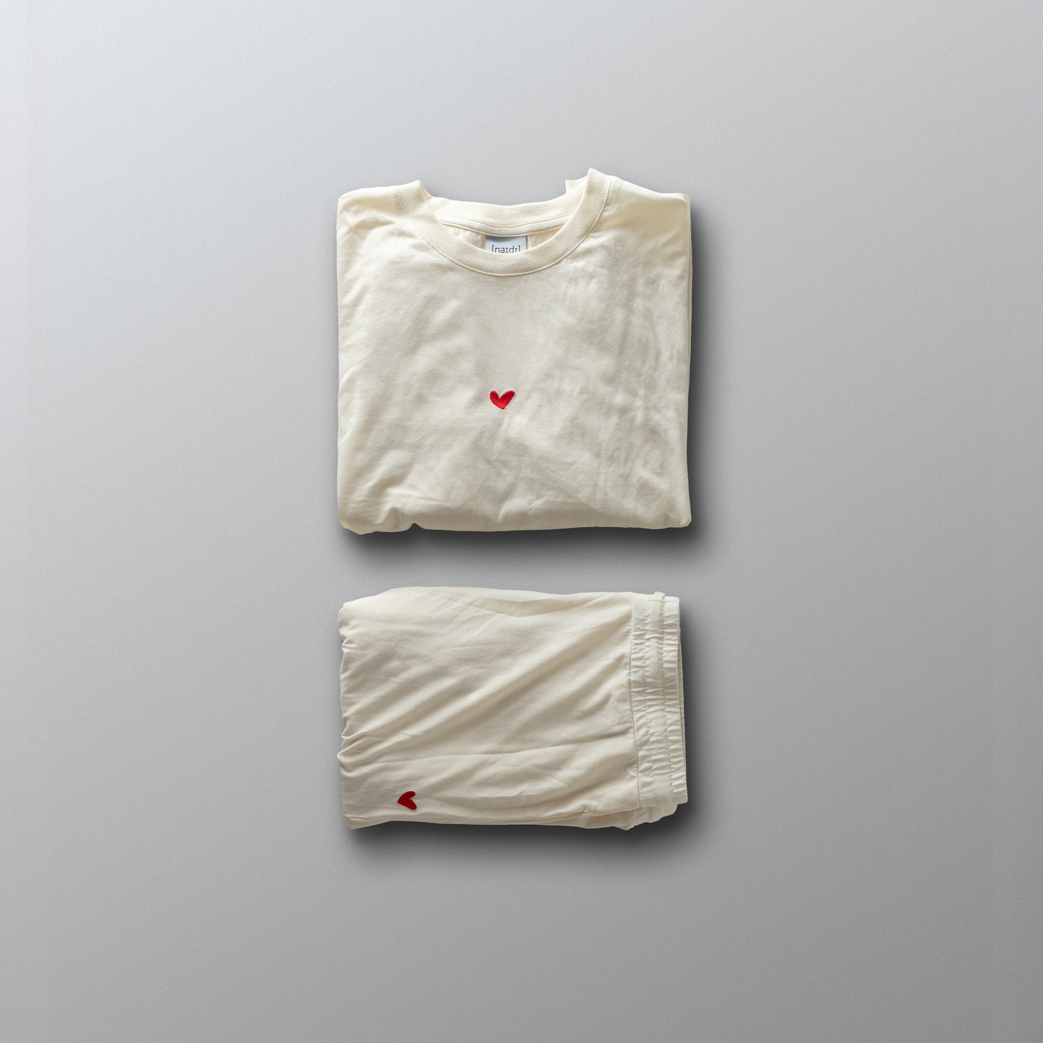 Damen Pyjama aus Baumwolle mit Herz Logo