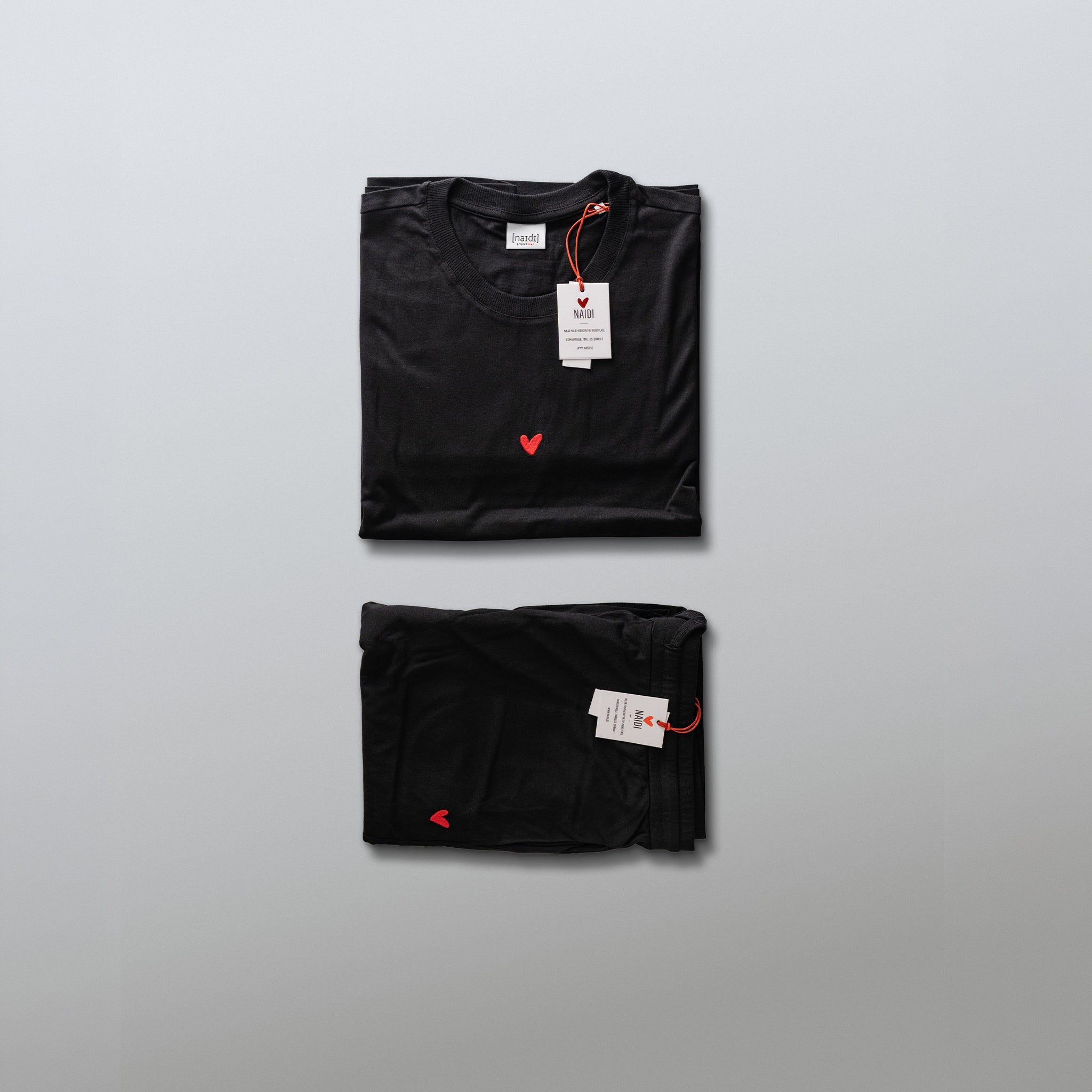 Damen Pyjama aus Baumwolle mit Herz Logo
