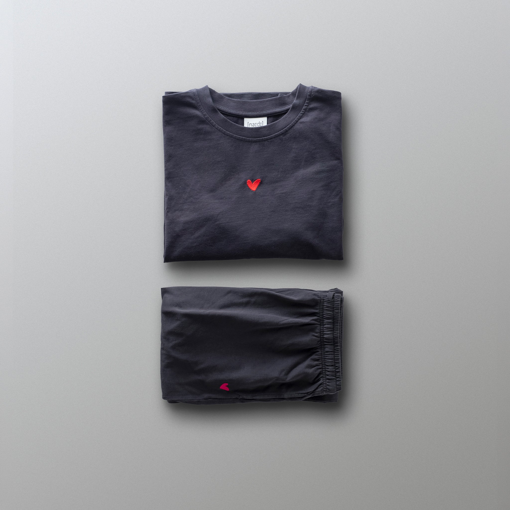 Damen Pyjama aus Baumwolle mit Herz Logo
