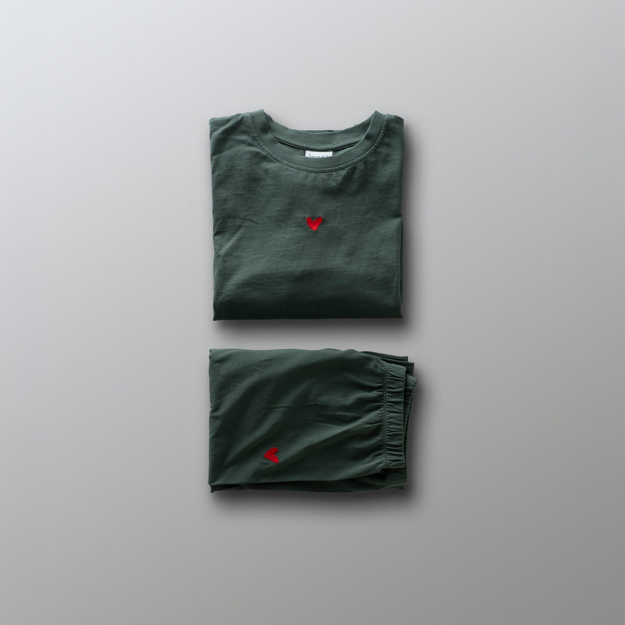 Kinder Pyjama aus Baumwolle mit Herz Logo