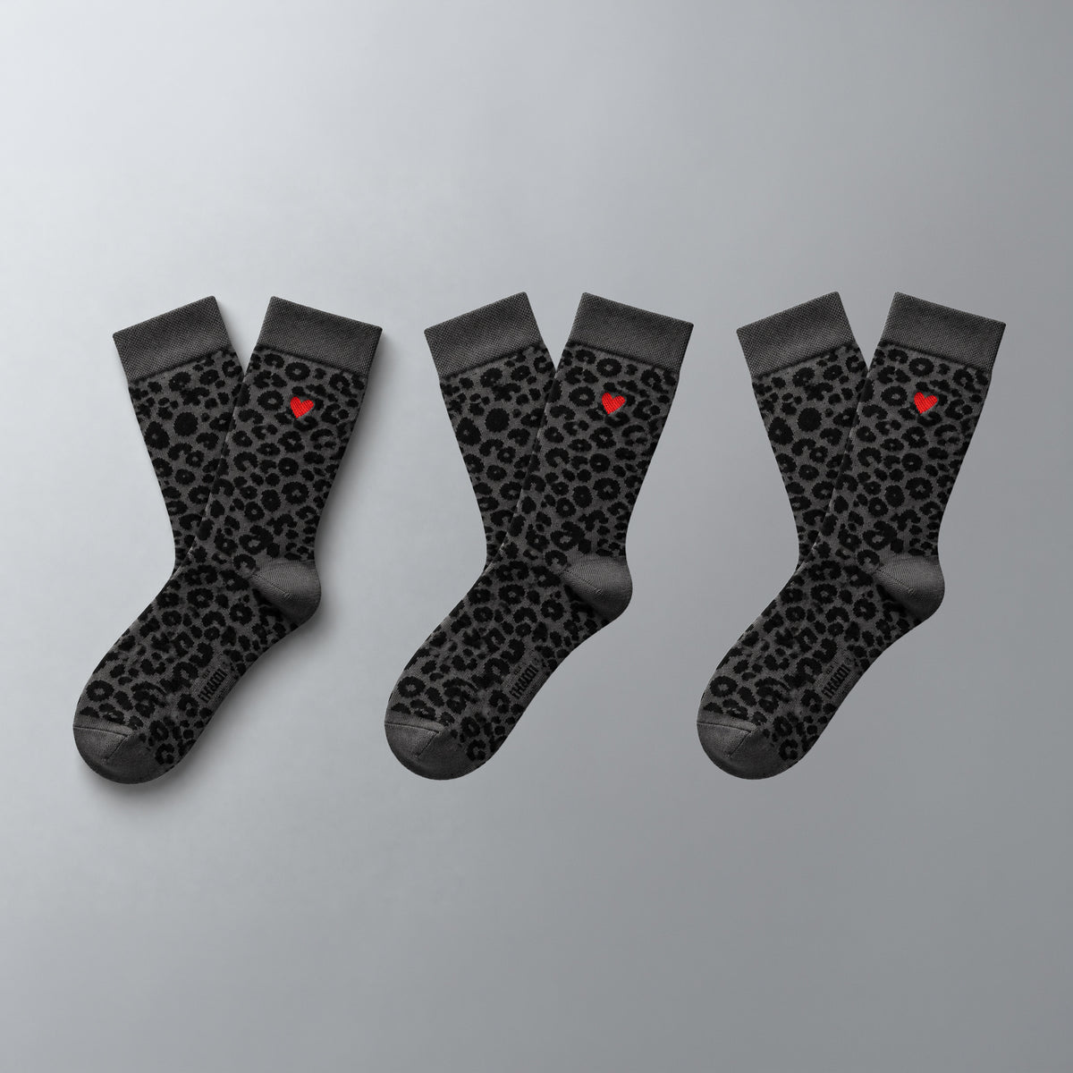 Damen Leo Socken aus Baumwolle mit Herz Logo 3er Pack