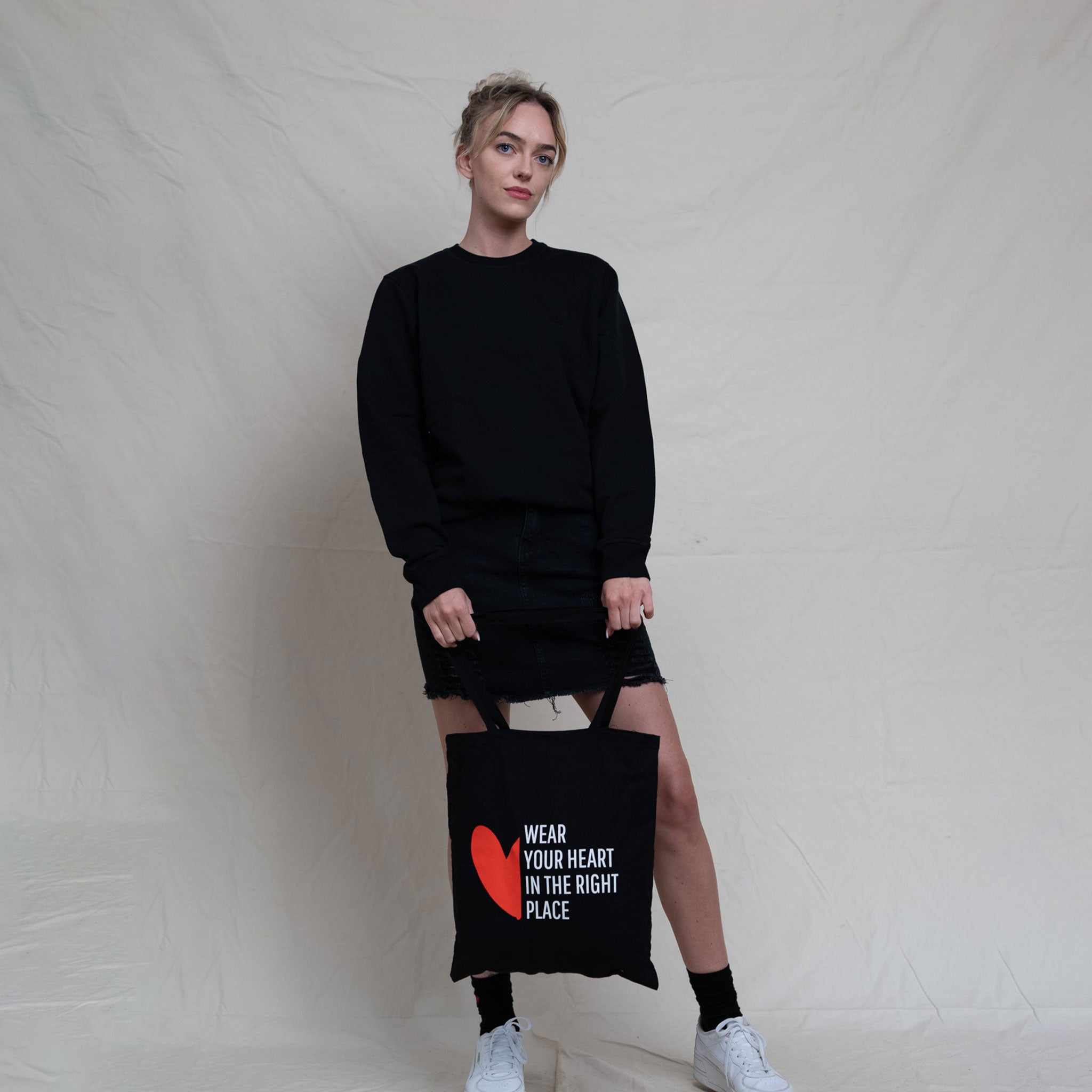 Jute Bag mit Herz Logo