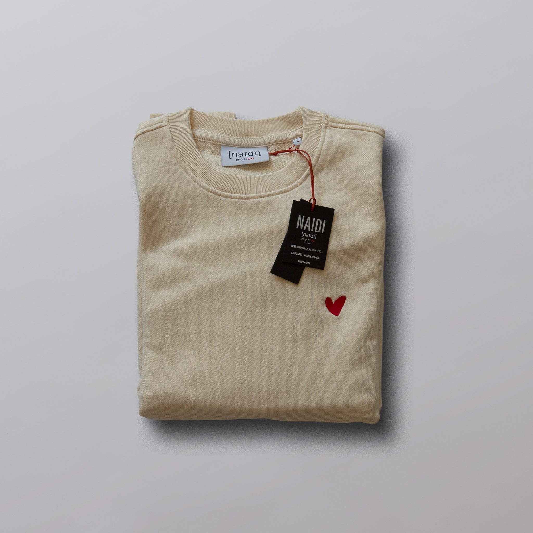 Oversized Sweatshirt mit Herz Logo