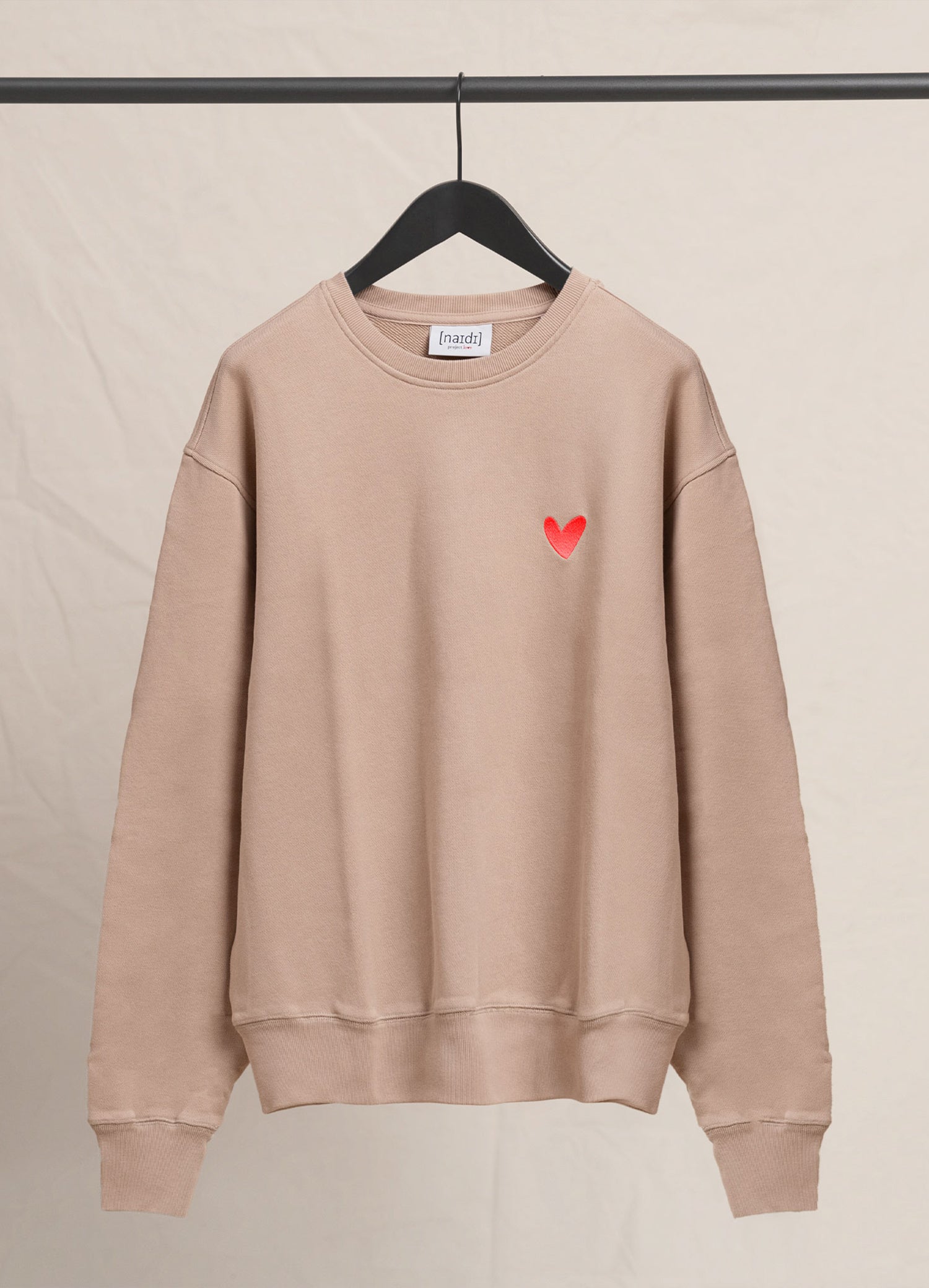 Oversized Sweatshirt mit Herz Logo