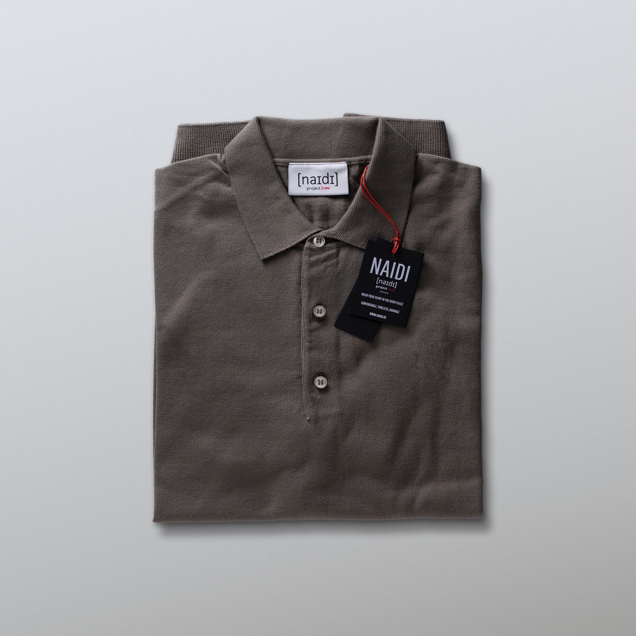 Feinstrick-Poloshirt ohne Logo