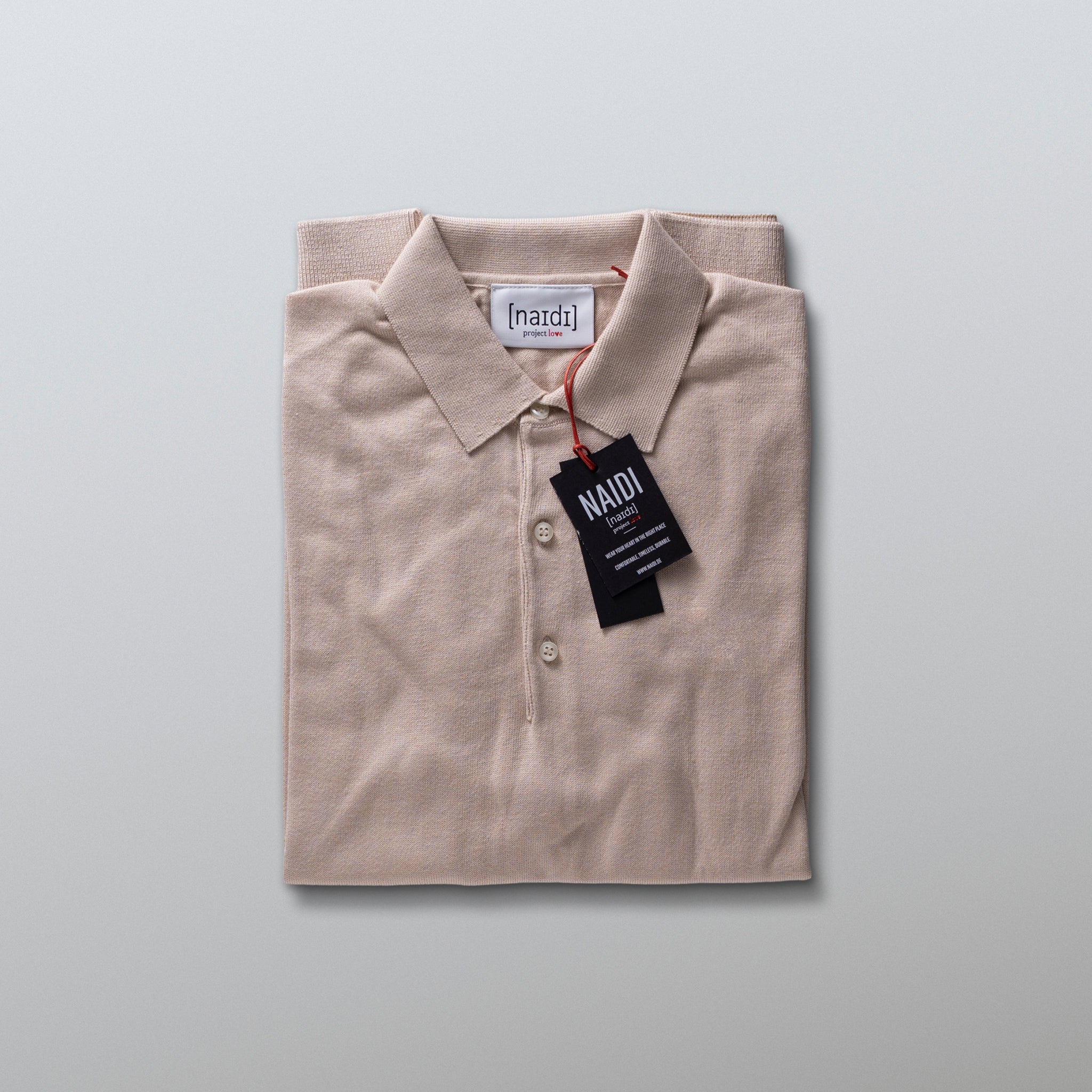 Feinstrick-Poloshirt ohne Logo
