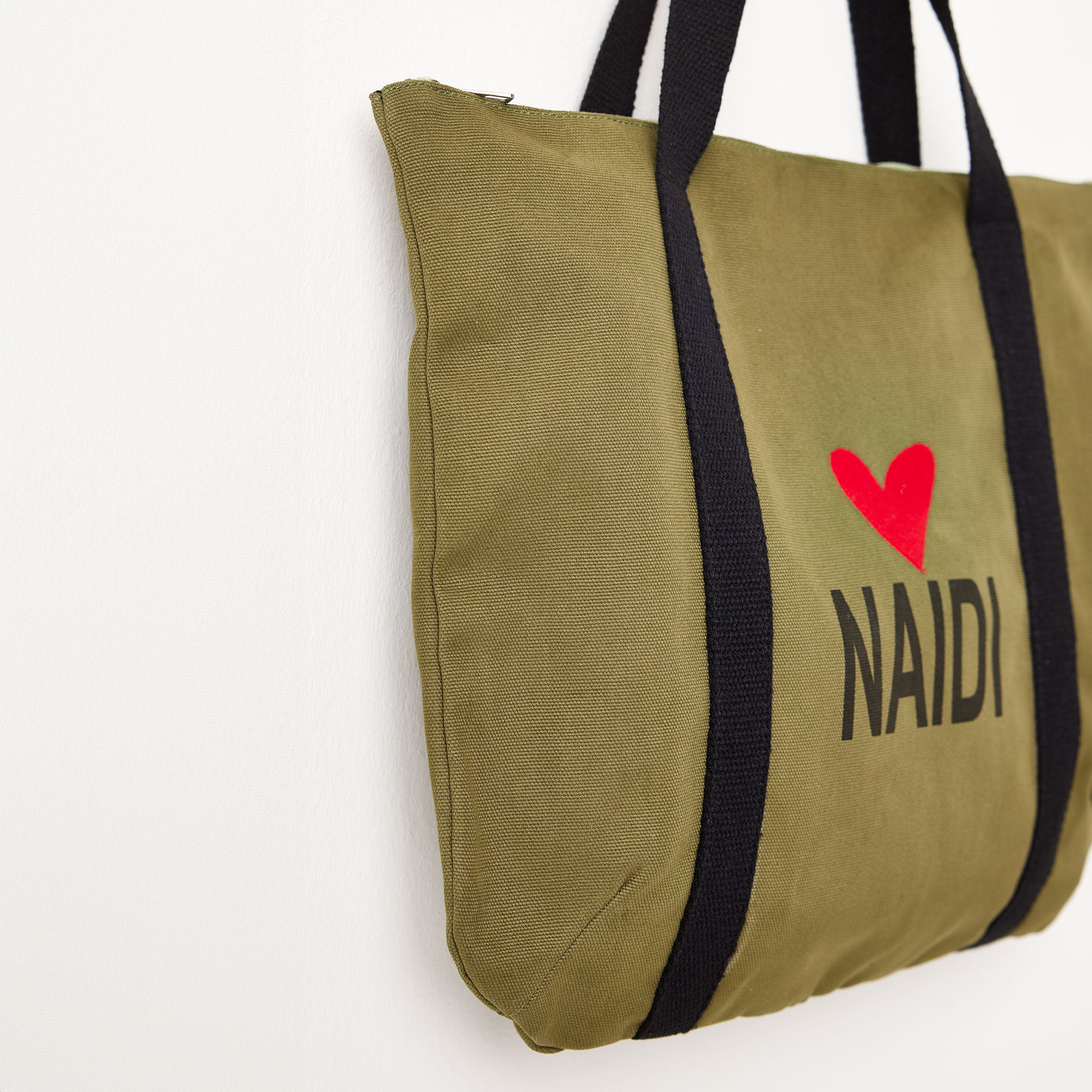 Tote Bag mit Herz Logo & Reißverschluss