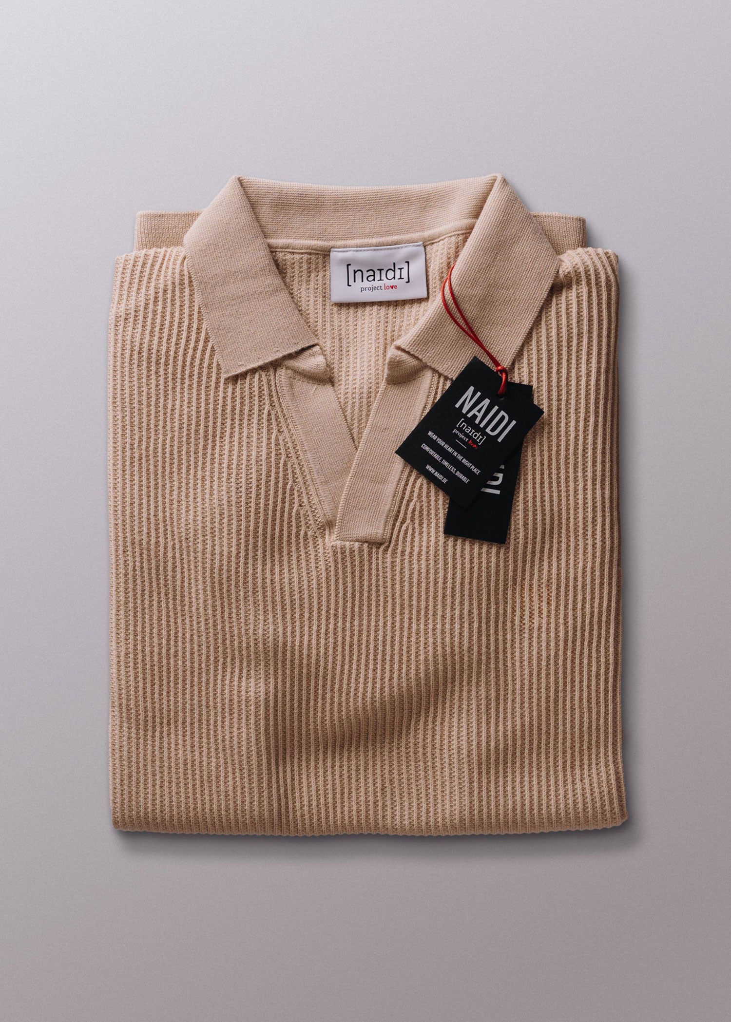 Strick-Poloshirt aus 100% Bio-Baumwolle