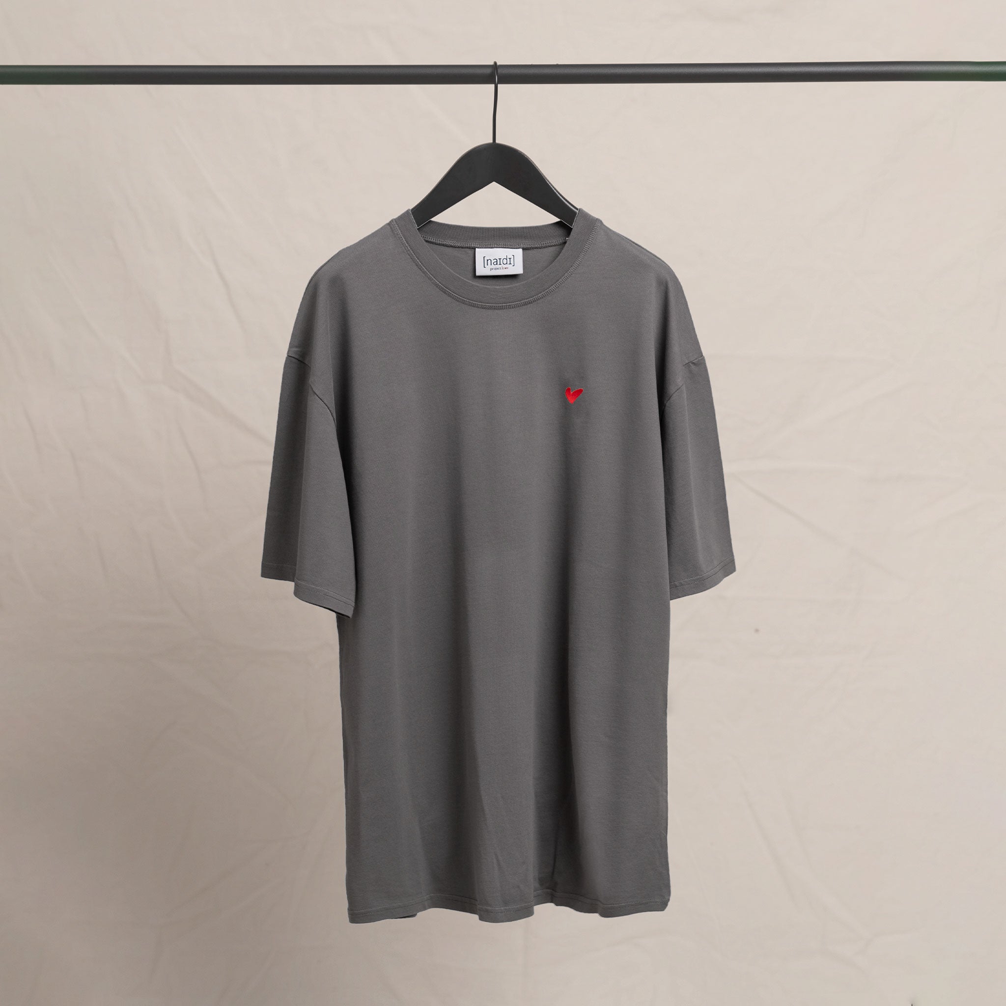 Oversized T-Shirt Light mit Herz Logo