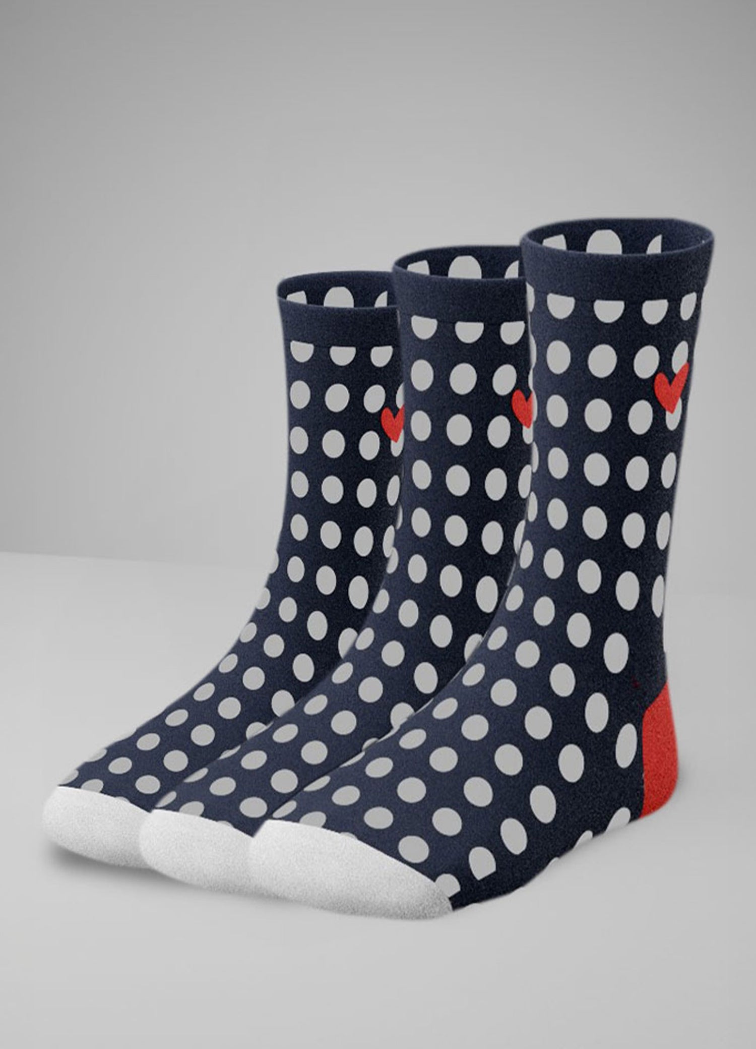 Socken aus Baumwolle mit Herz Logo (3er Pack)