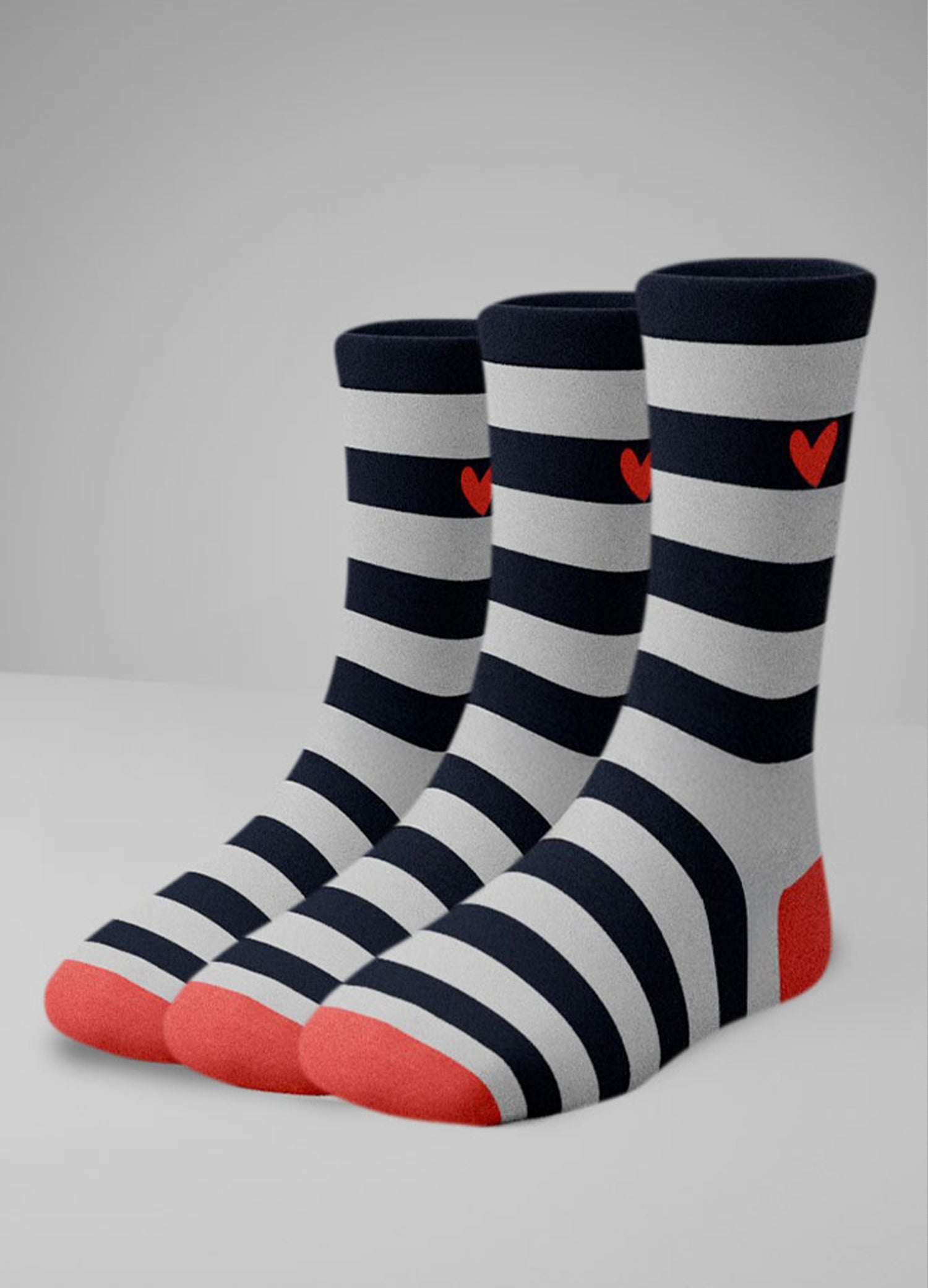 Socken aus Baumwolle mit Herz Logo (3er Pack)