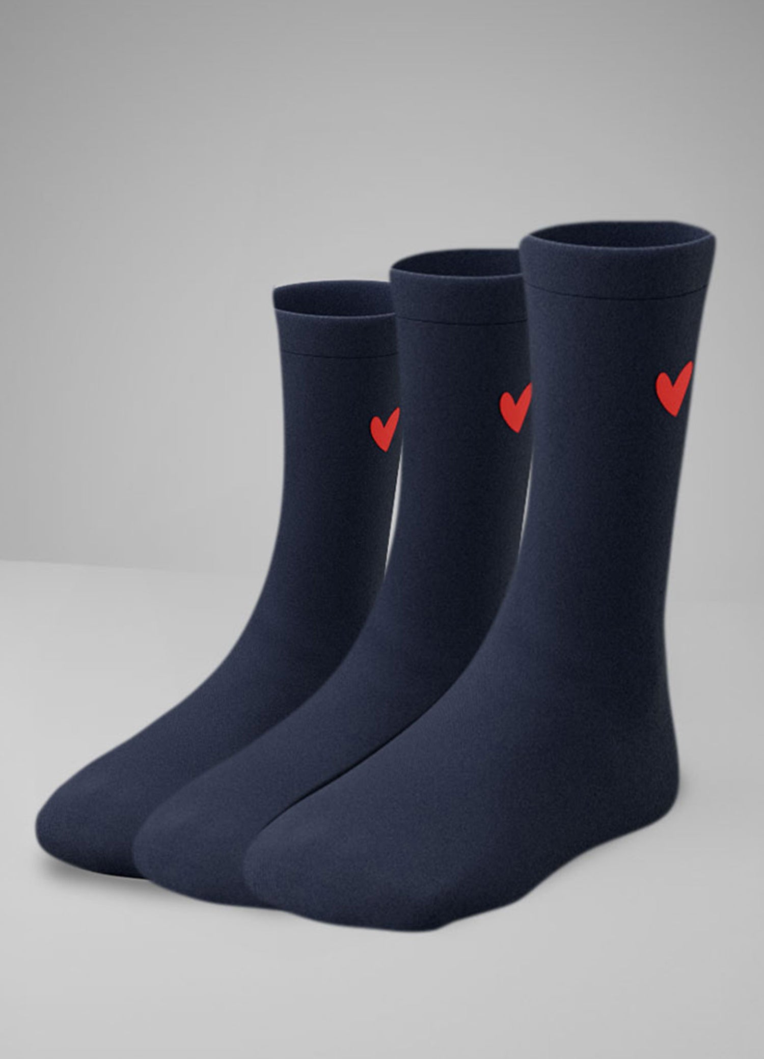 Socken aus Baumwolle mit Herz Logo (3er Pack)