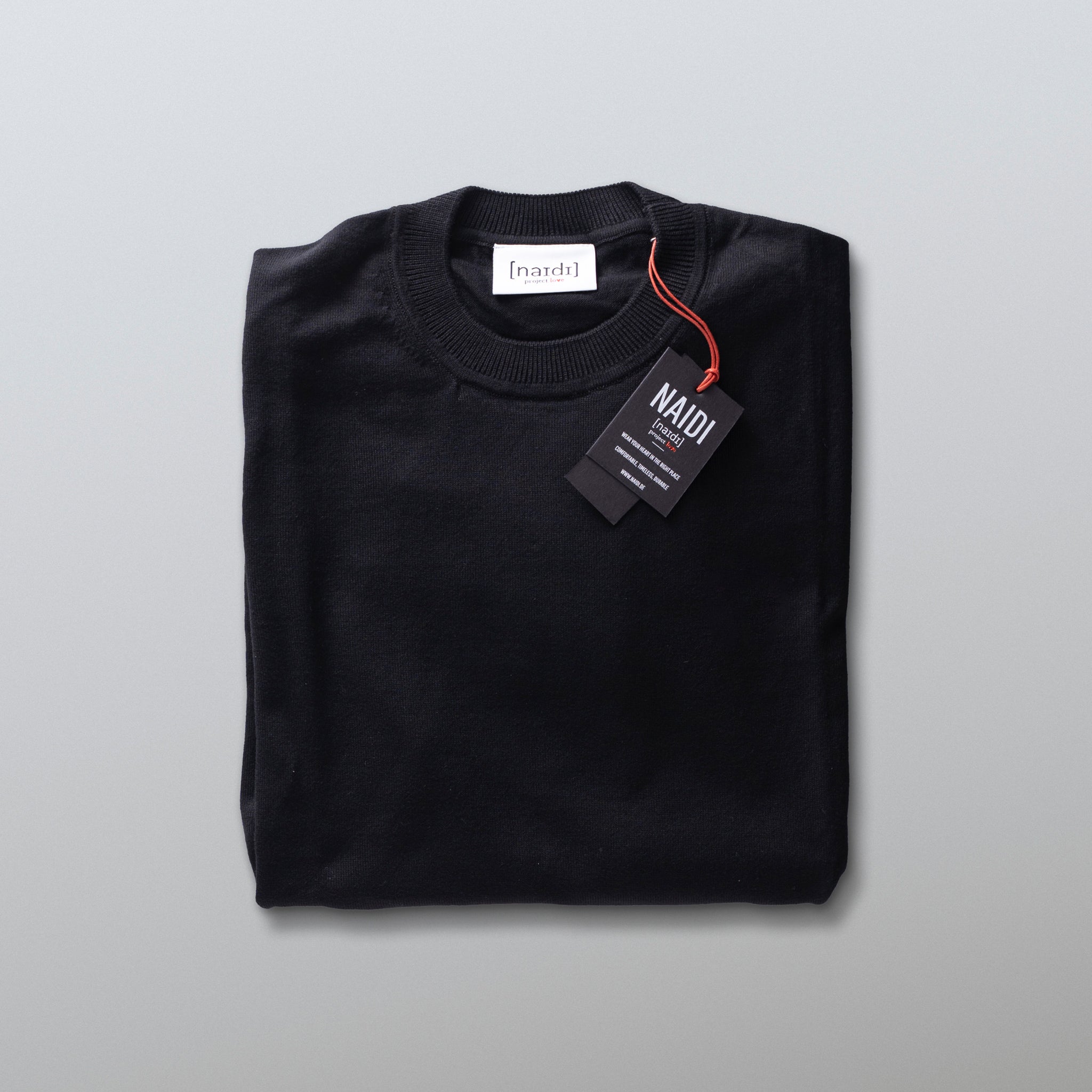 Strick-T-Shirt aus 100% BIO Baumwolle ohne Logo