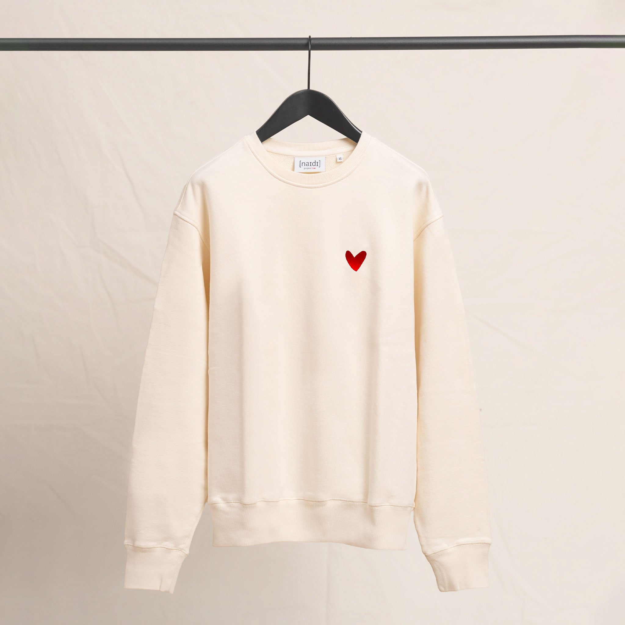 Oversized Sweatshirt mit Herz Logo -sale-