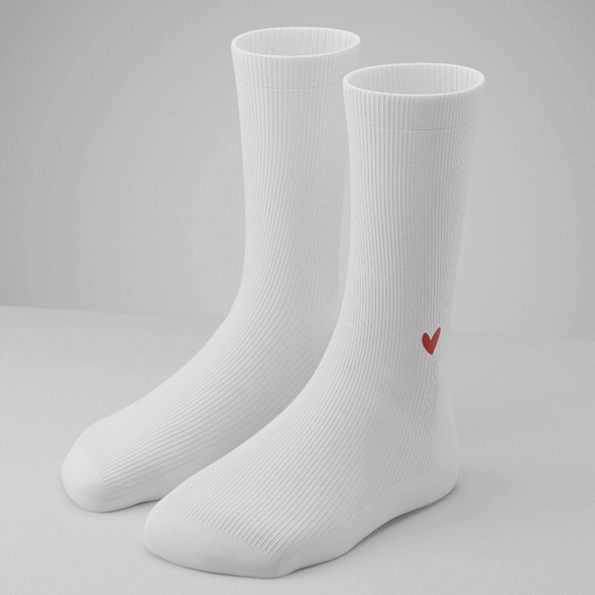 Gerippte Socken mit Logo am Knöchel (1,5cm)