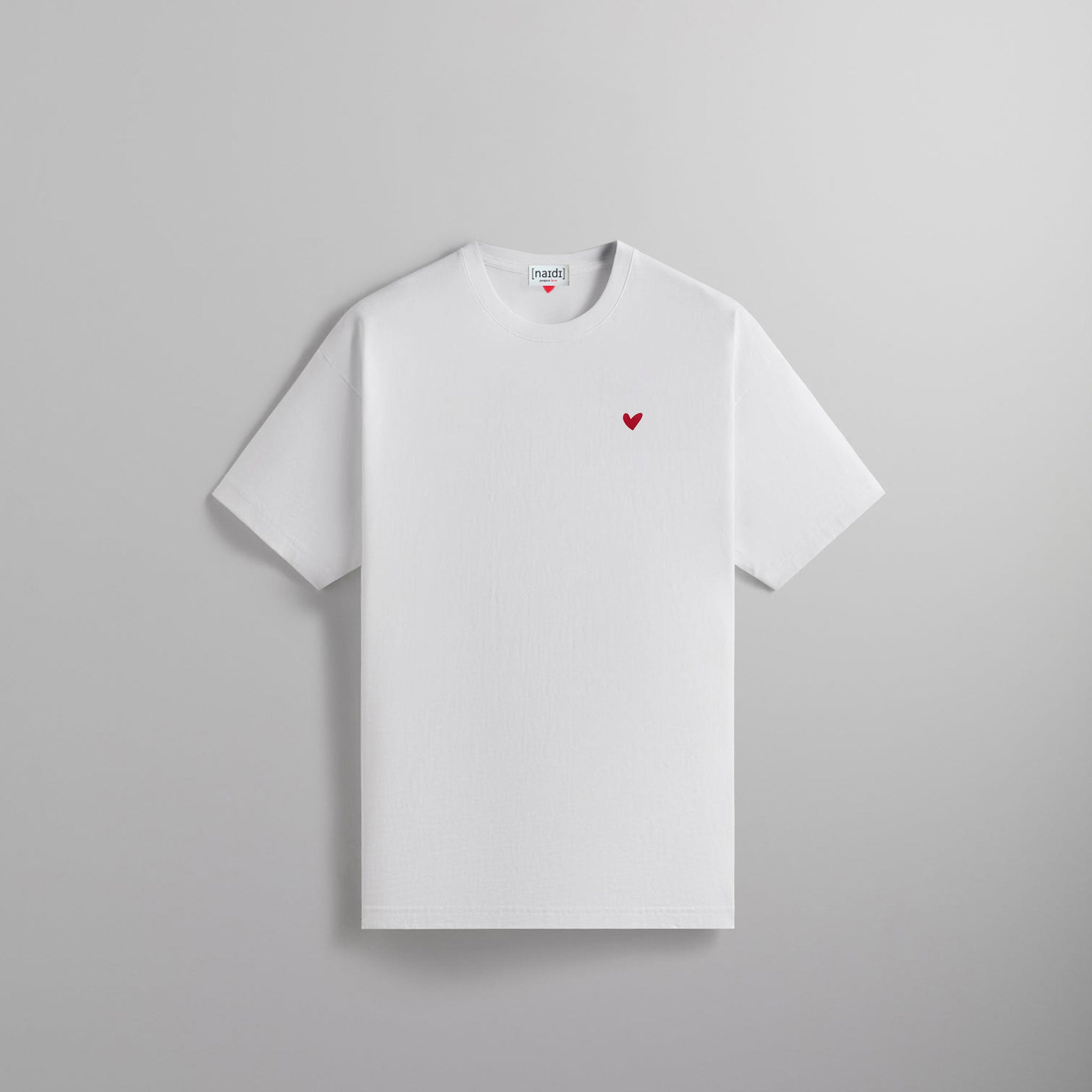 Oversized T-Shirt mit Herz Logo