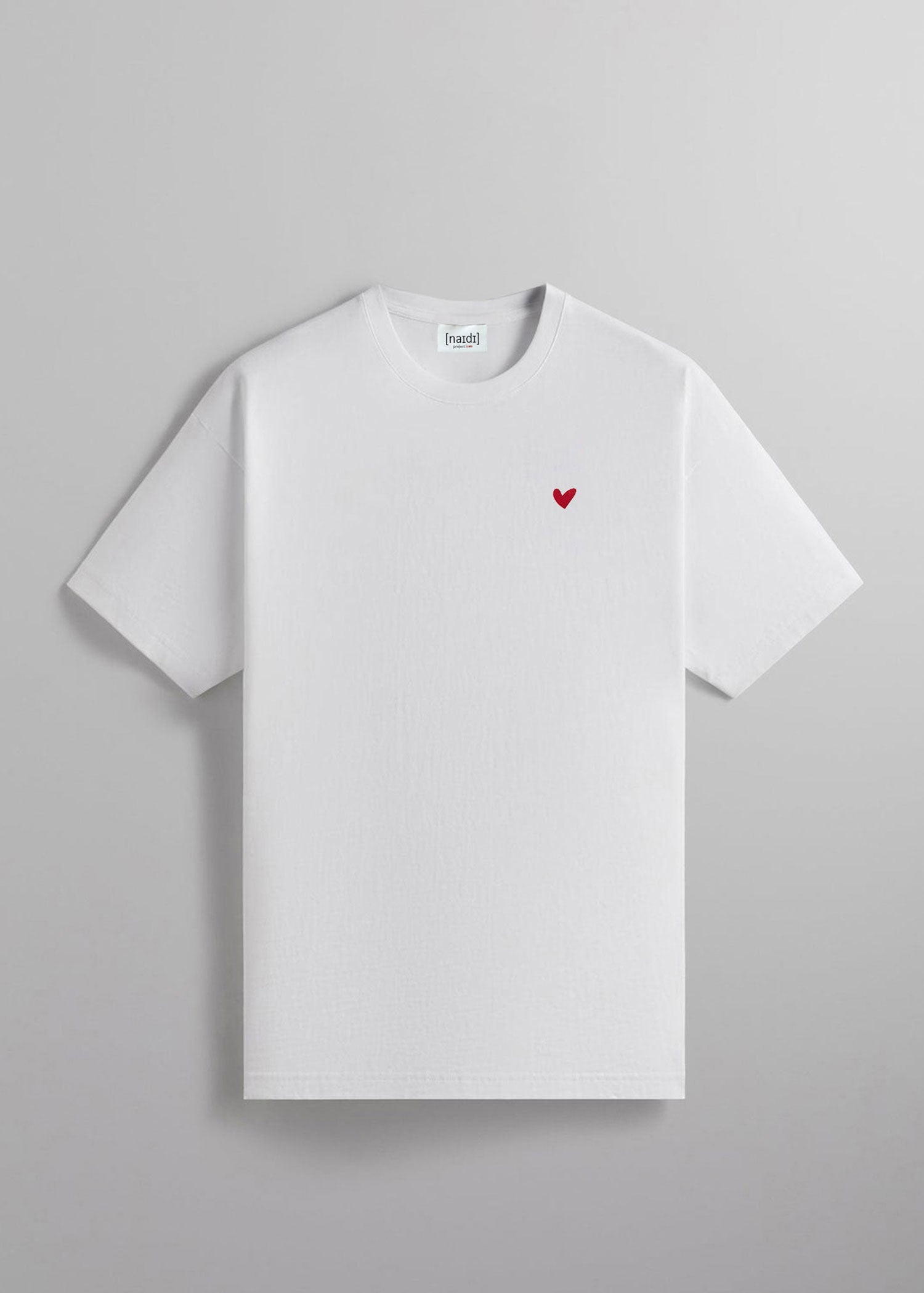 Oversized T-Shirt mit Herz Logo
