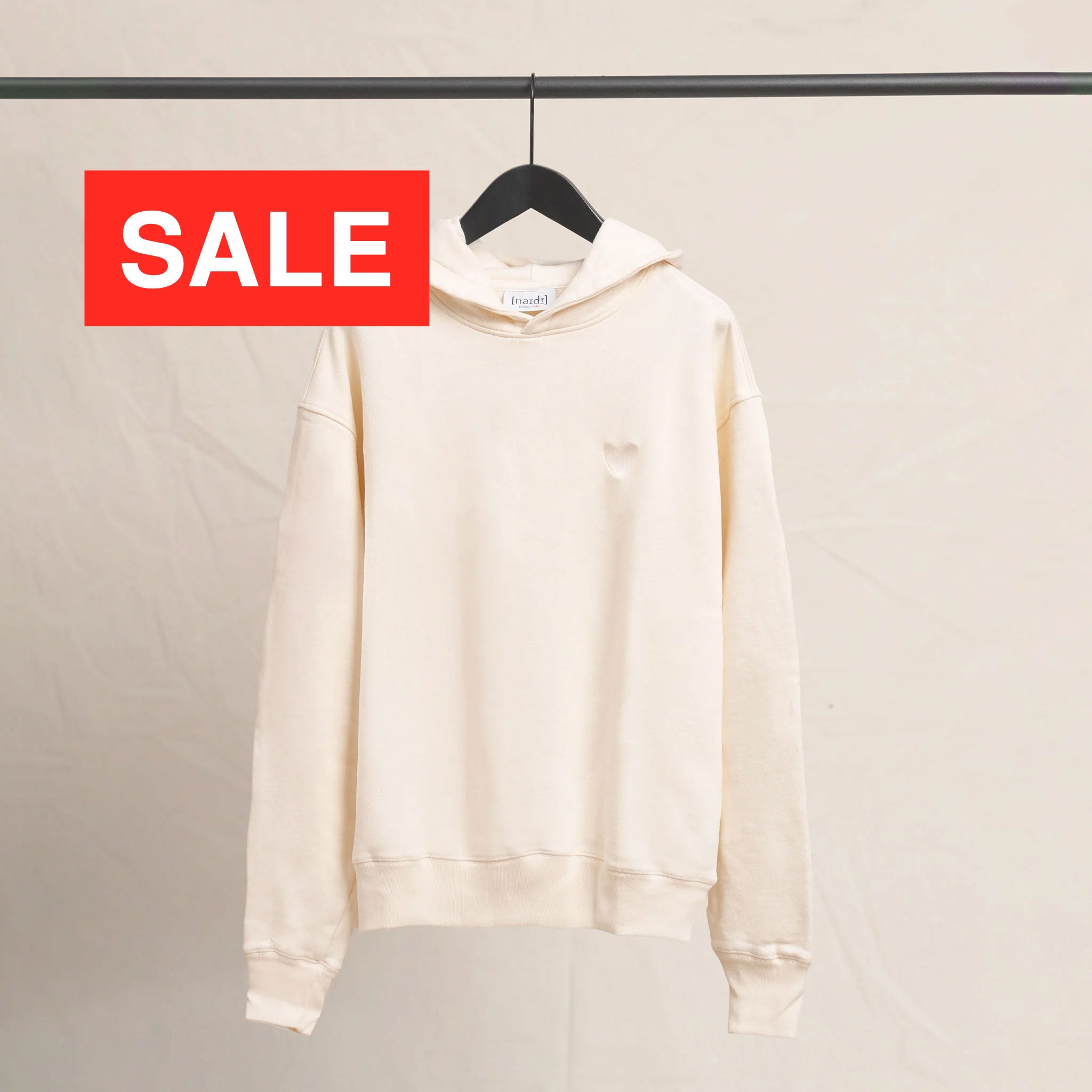 Oversized Hoodie mit Ton in Ton Herz Logo