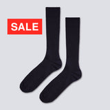 Gerippte Socken aus Baumwolle 'navy'