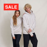 Hoodie aus Baumwolle mit Herz Logo Ton in Ton