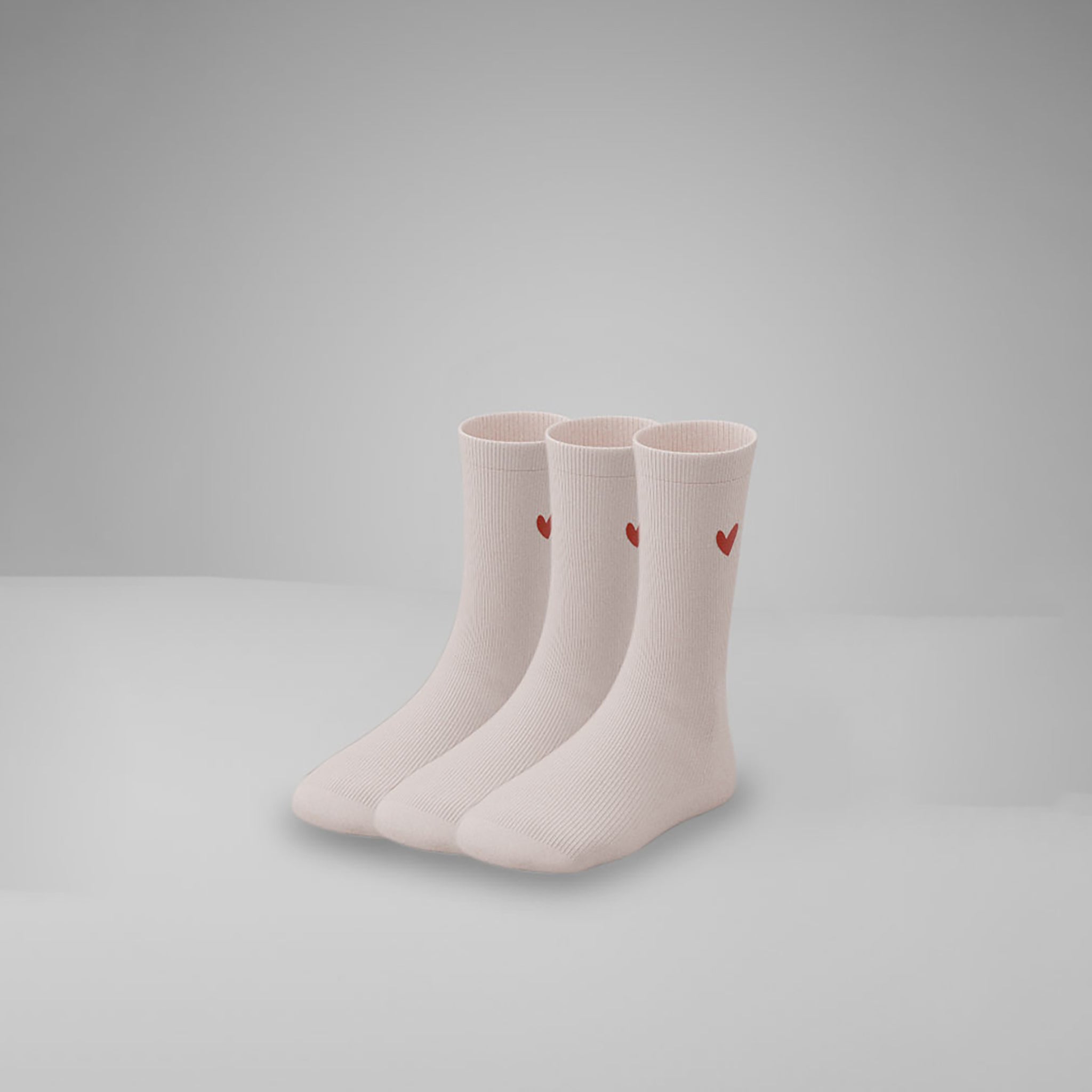 Kinder Socken mit Herz Logo 3er Pack