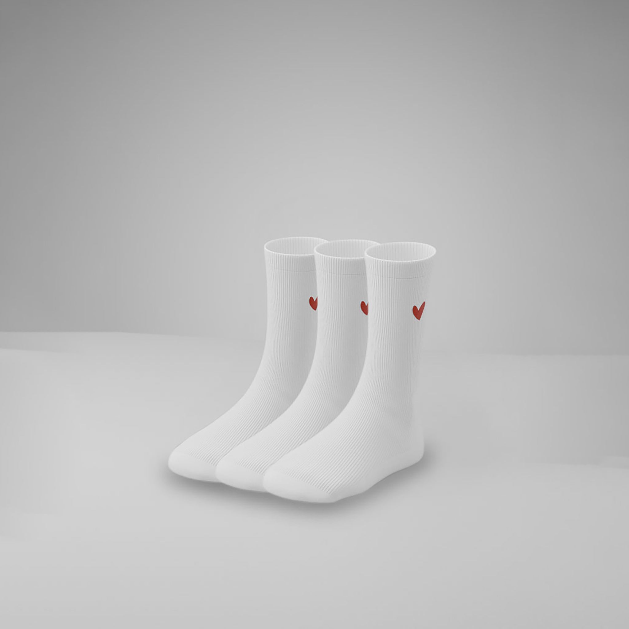 Kinder Socken mit Herz Logo 3er Pack