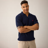 Strick-Poloshirt aus 100% Bio-Baumwolle mit Herz Logo