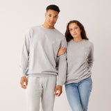 Sweatshirt mit Ton in Ton Herz Logo