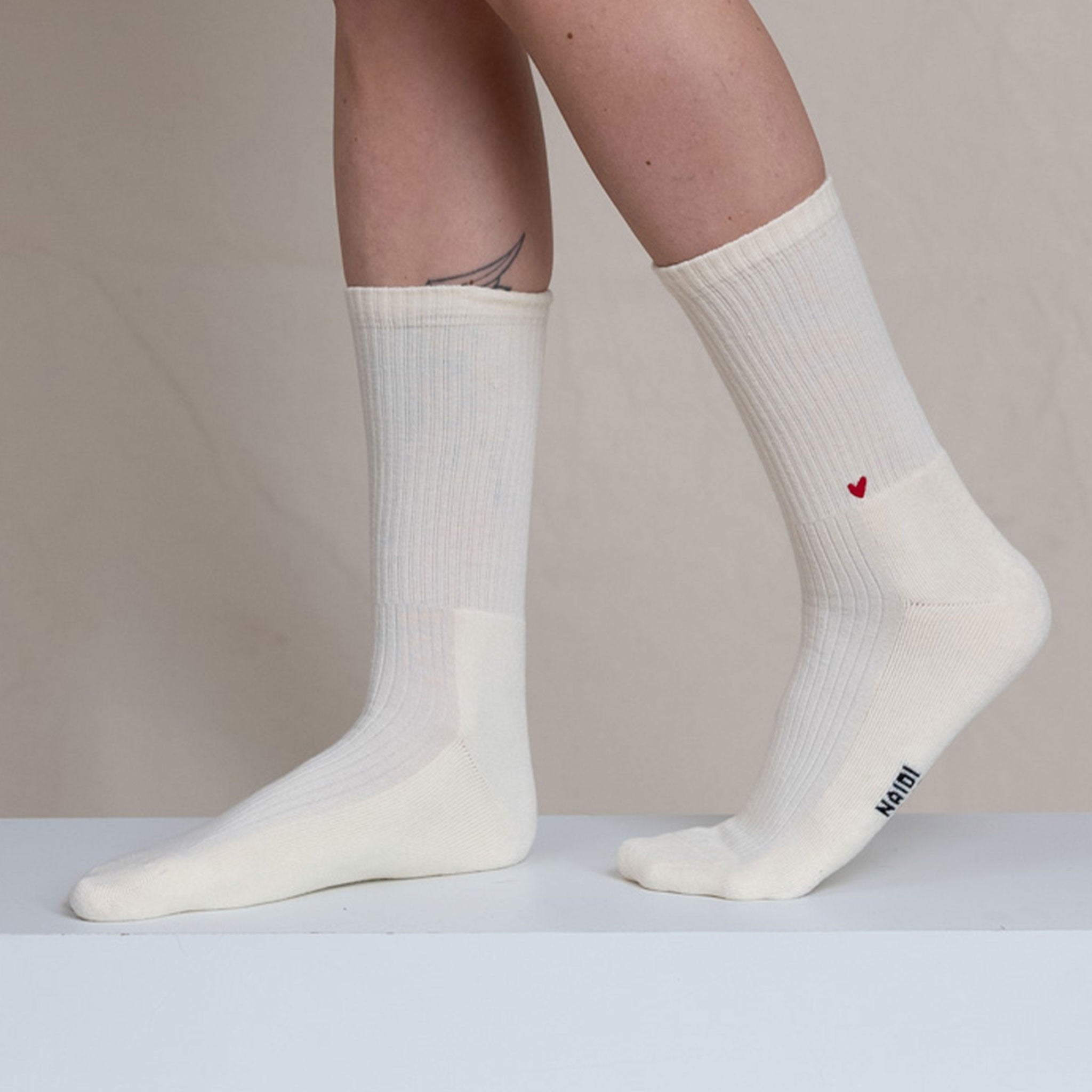 Gerippte Socken mit Logo Knöchel 3er Pack (1,5cm)