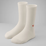 Gerippte Socken mit Logo am Knöchel (1,5cm)