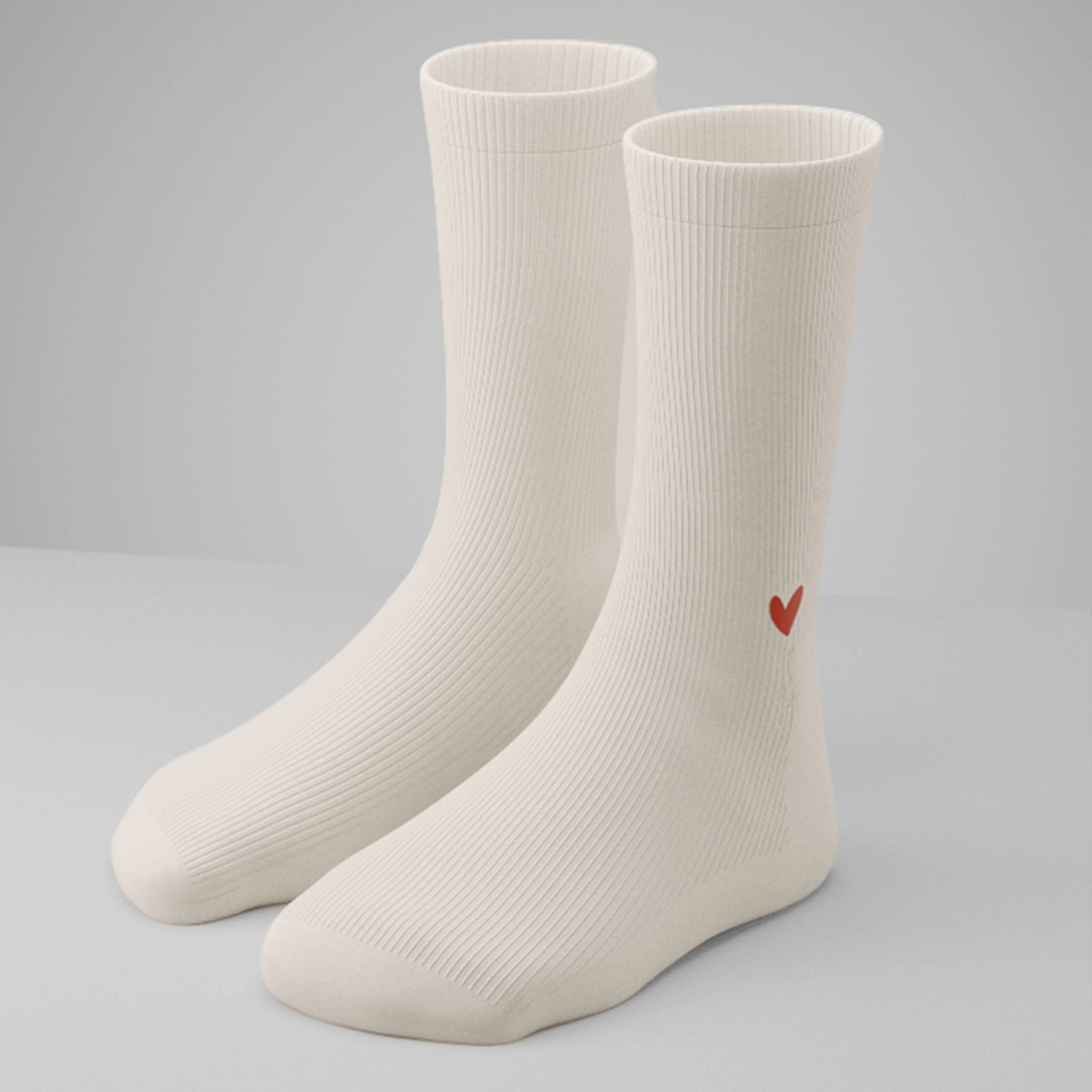 Gerippte Socken mit Logo am Knöchel (1,5cm)
