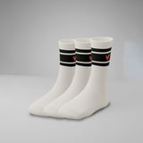 Gerippte Socken mit Logo 3er Pack