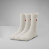 Gerippte Socken mit Logo 3er Pack