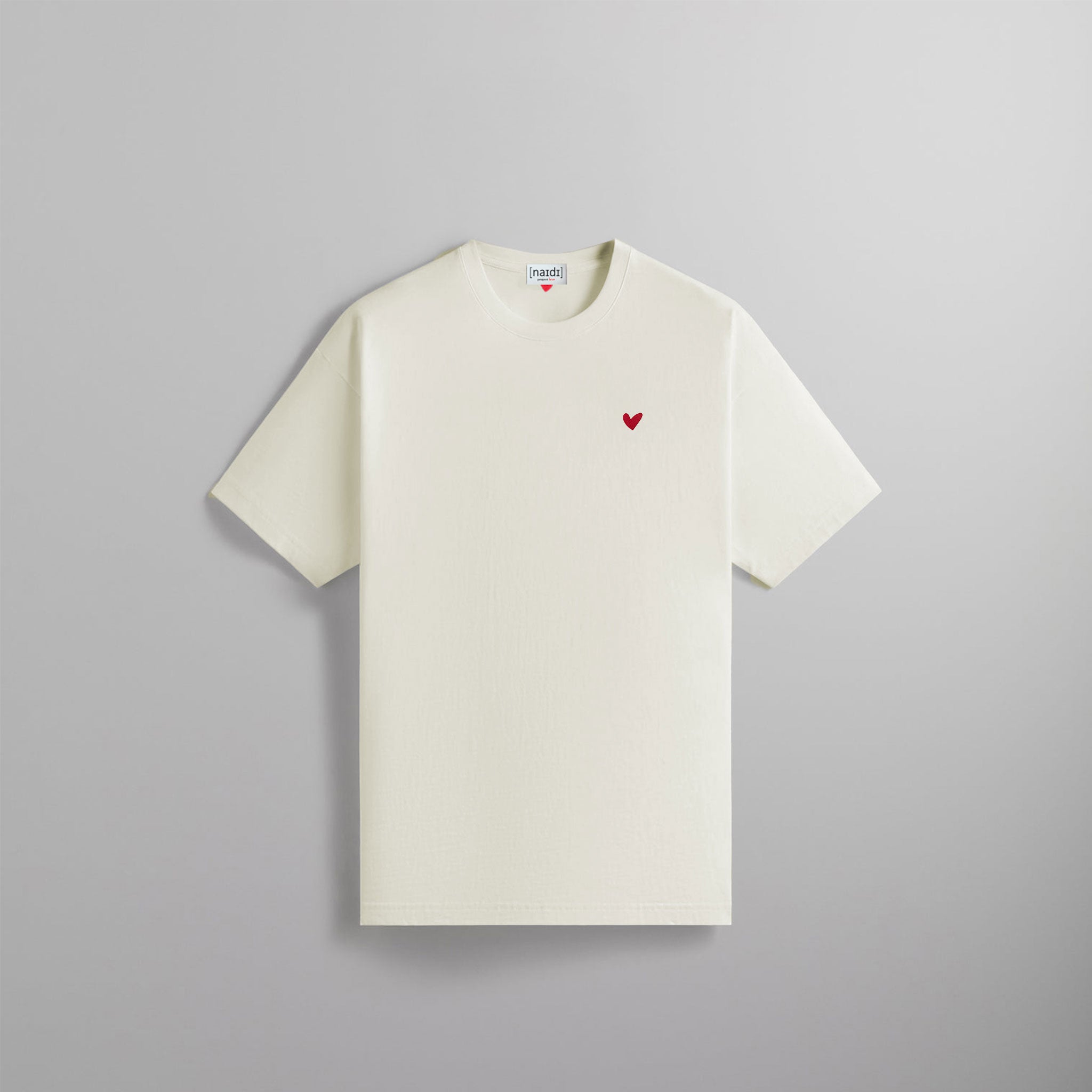 Oversized T-Shirt mit Herz Logo