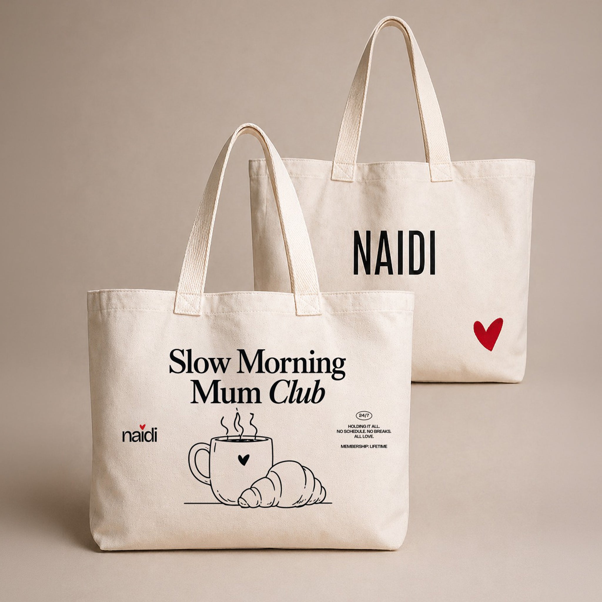 Canvas Bag mit Herz Logo (XL) Special Mom Edition