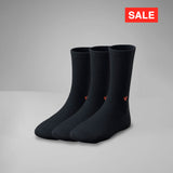 Gerippte Socken mit Logo Knöchel 3er Pack (1cm)