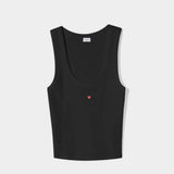 Ripp Top - Geripptes Tanktop - Open Neck