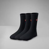 Gerippte Socken mit Logo 3er Pack - Gift