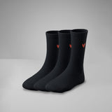 Gerippte Socken mit Logo 3er Pack