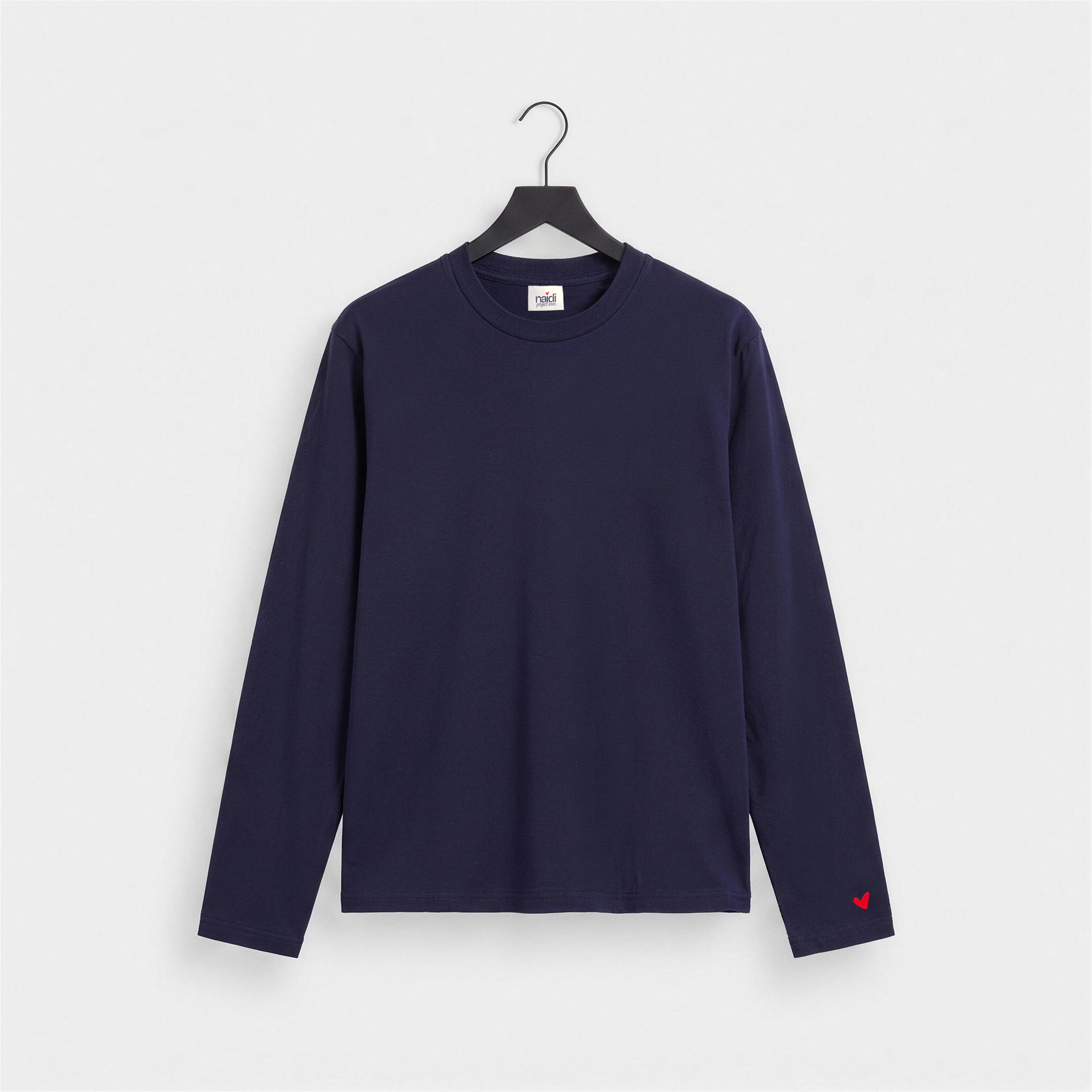 Herren Longsleeve mit Herz Logo (Ärmel)