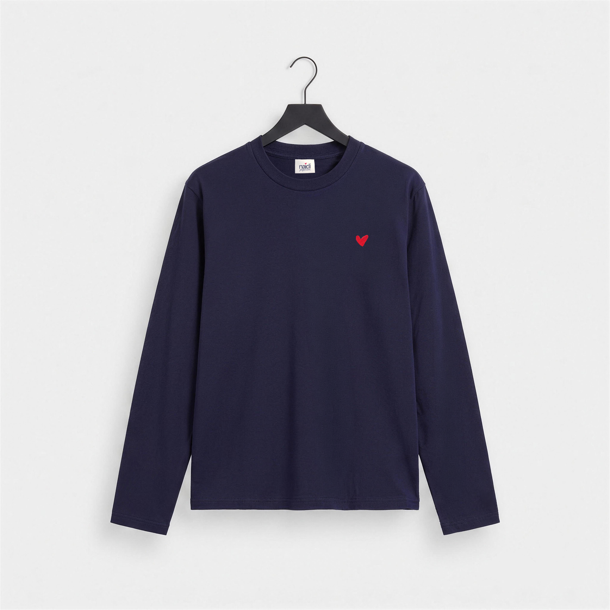 Herren Longsleeve mit Herz Logo (Brust)