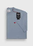 Rundhals T-Shirt mit Herz Logo