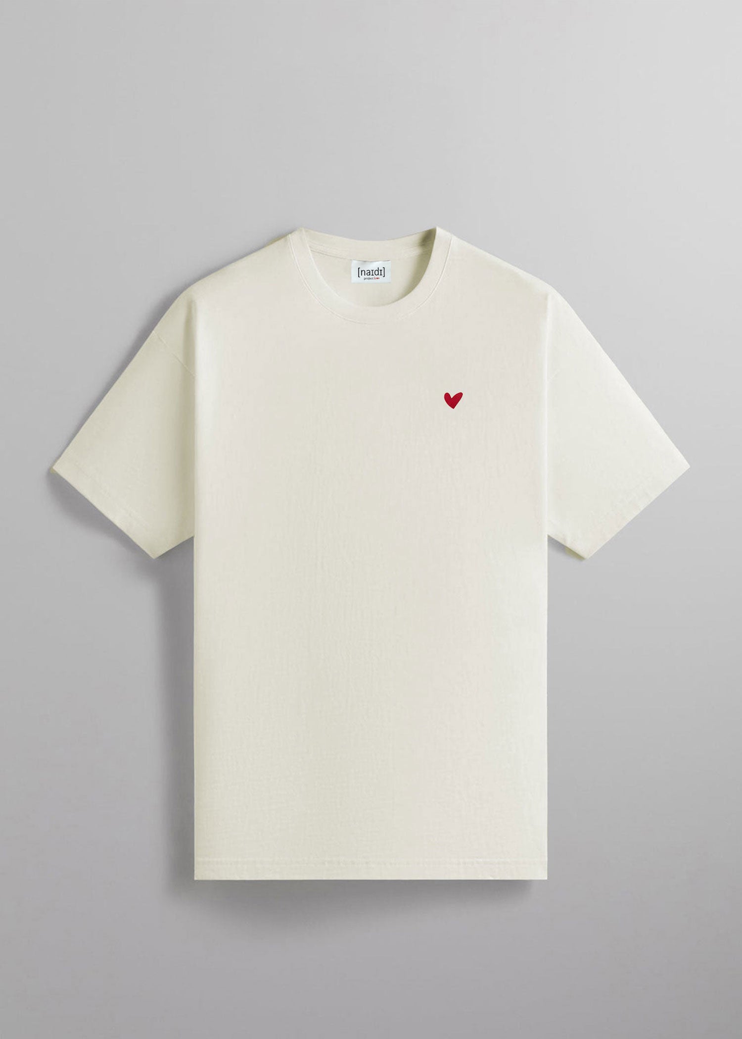 Oversized T-Shirt mit Herz Logo