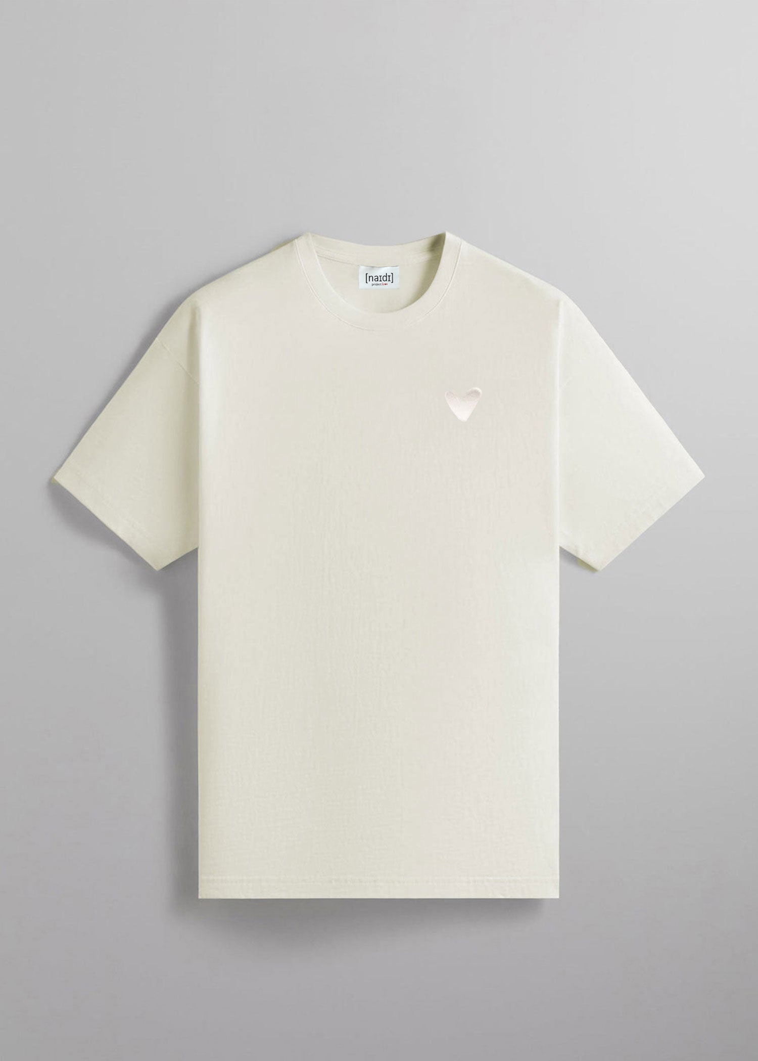 Oversized T-Shirt mit Ton in Ton Herz Logo