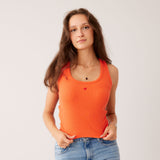 Ripp Top - Geripptes Tanktop - Open Neck